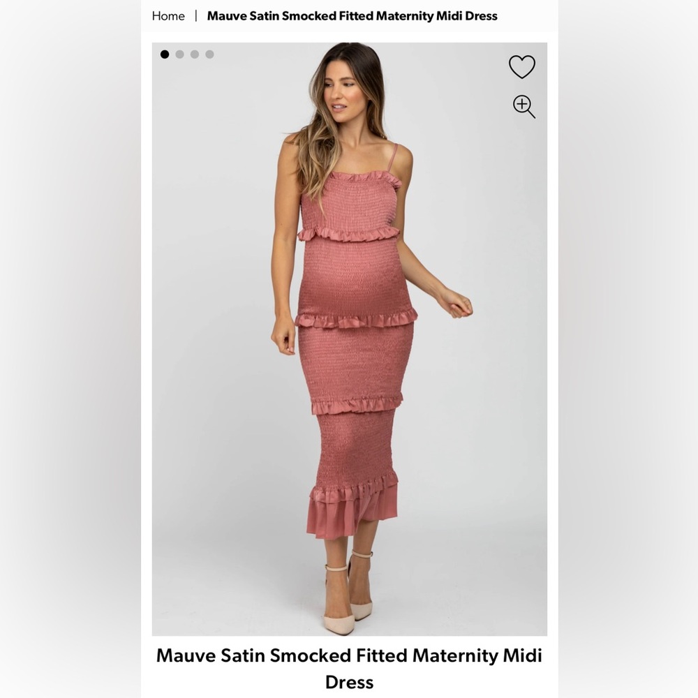 Pinkblush Maternity Smocked Dress